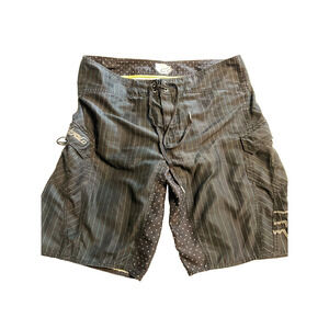 Fox-racing Men's 38 Blue and White Stripe‎ Shorts